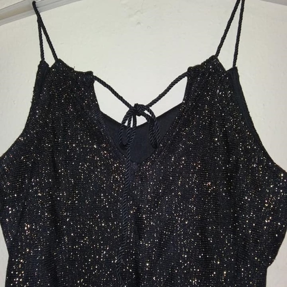 CHARLOTTE RUSSE COCKTAIL DRESS / FRINGE & GOLD NWT - Picture 5 of 6